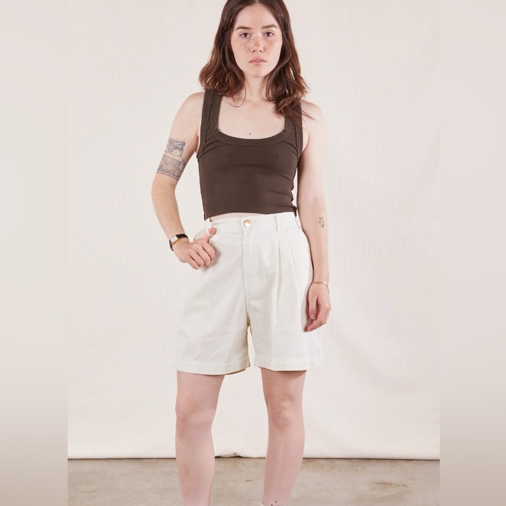 Big Bud Press Trouser Short Vintage Tee Off-White